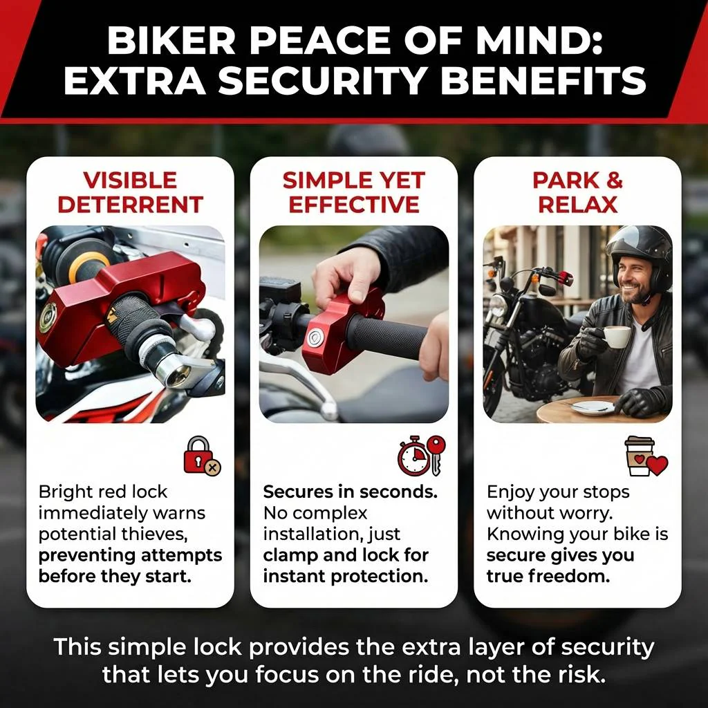 Motorcycle Handlebar Lock - Image 4